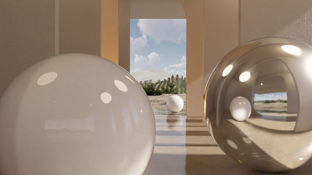 Close up spheres